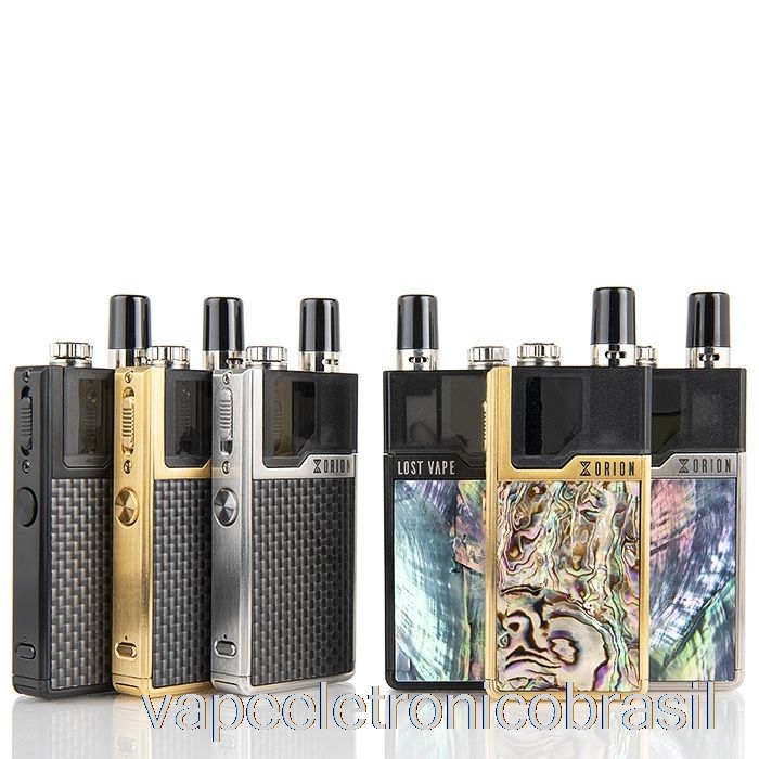 Vape Eletrônico Perdido Vape Orion 40w Dna Go Pod System Kit Completo - Moldura Inoxidável - Vieira Oceânica